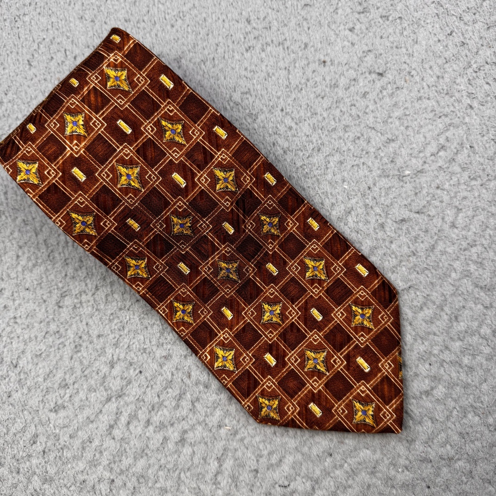 Robert Talbott Tie Mens Silk Necktie Best of Class Geometric 3.75" Wide Classic